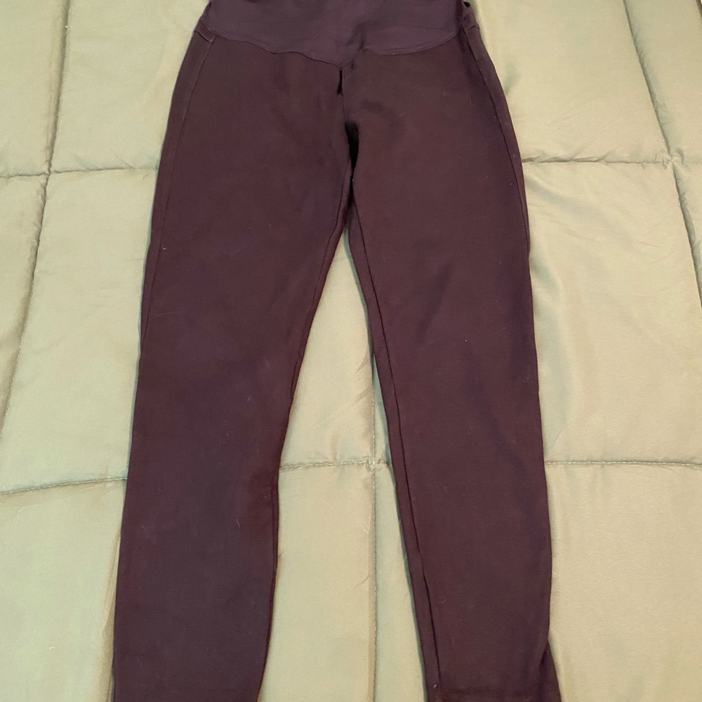 GAP Maternity True Black Ponte Leggings size Small